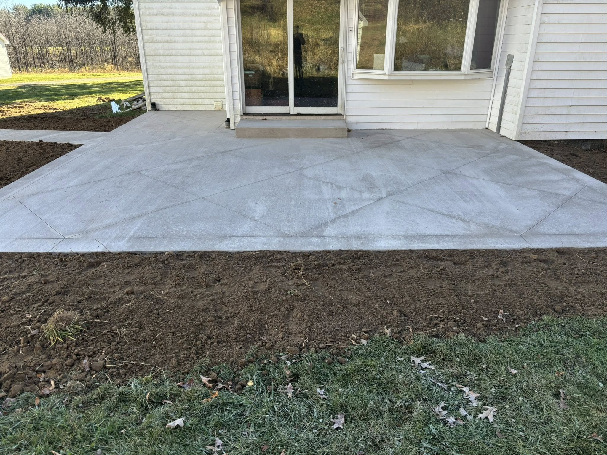 Driveway and sidewalk construction