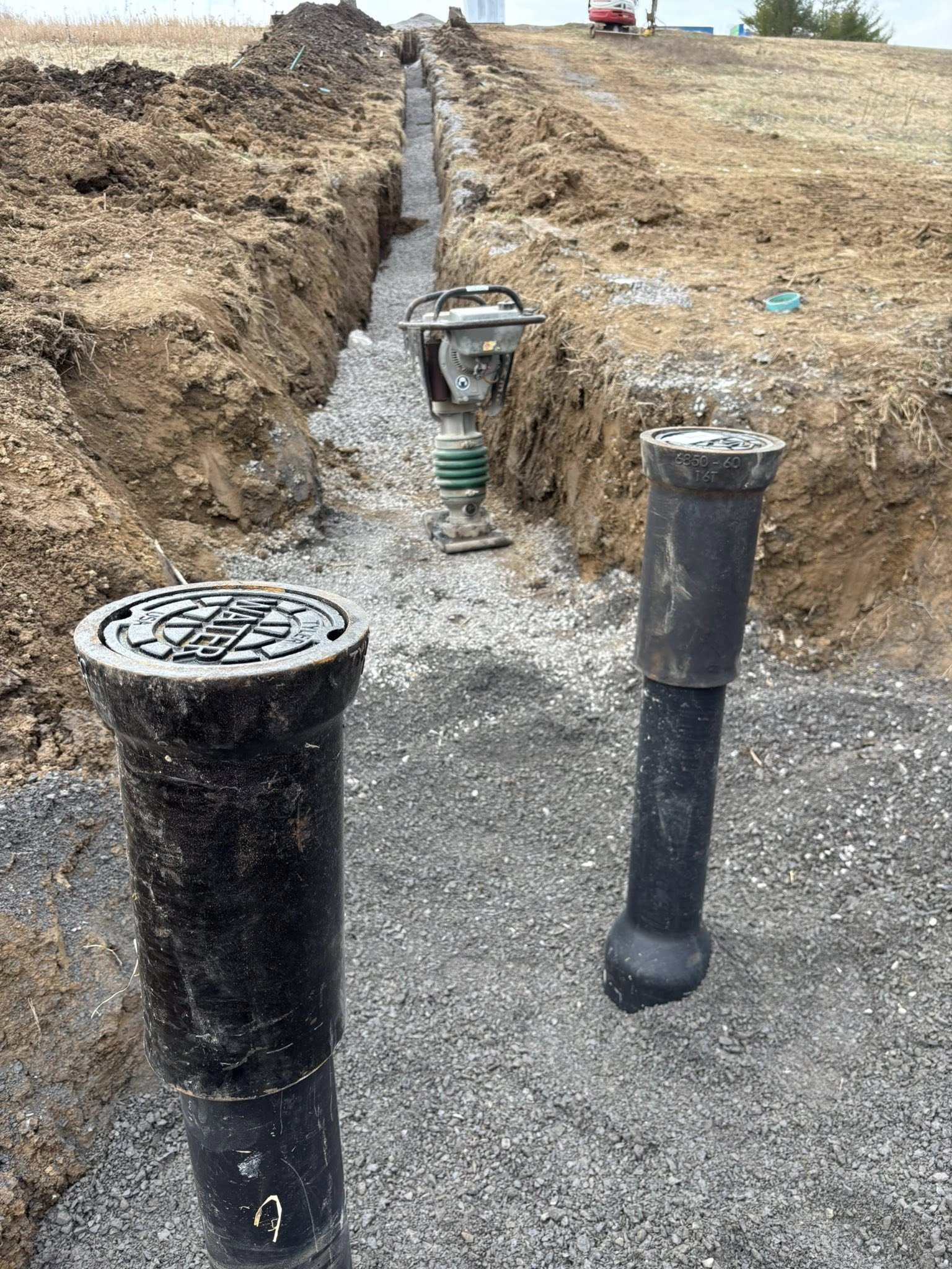 Septic and utility installation